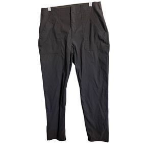 Eddie Bauer Women's Size 8 Black Horizon Straight Leg Ankle Pants Pockets